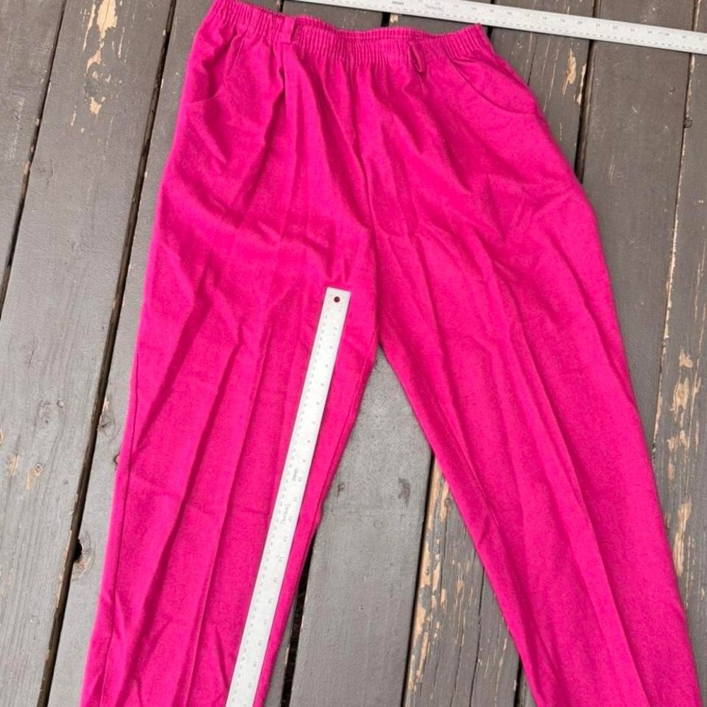 Pink vintage 90s wide leg trousers